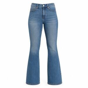 NWT Size 10 Sofia Vergara Melisa High Rise Flare Luxe Denim Jeans Medium Wash